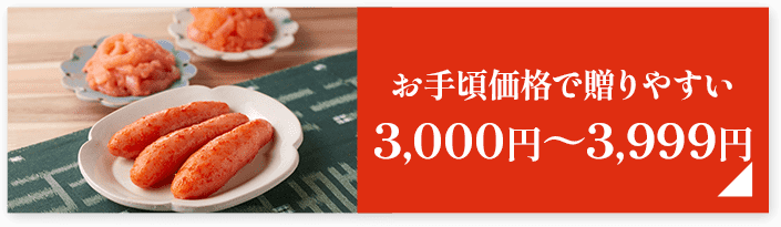 お手頃価格で贈りやすい3,000円～3,999円